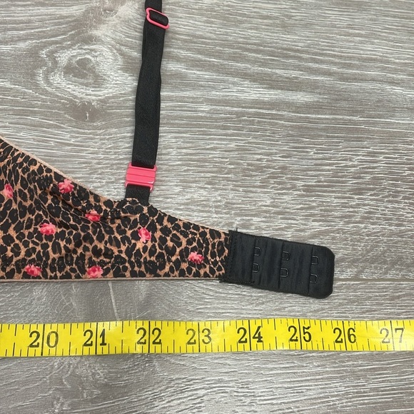 Victoria’s Secret Push-Up Bra Cheetah Rose Animal Print 34D - Picture 8 of 15